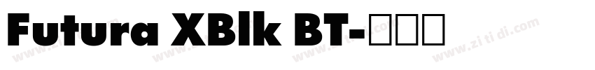 Futura XBlk BT字体转换 Futura XBlk BT字体转换